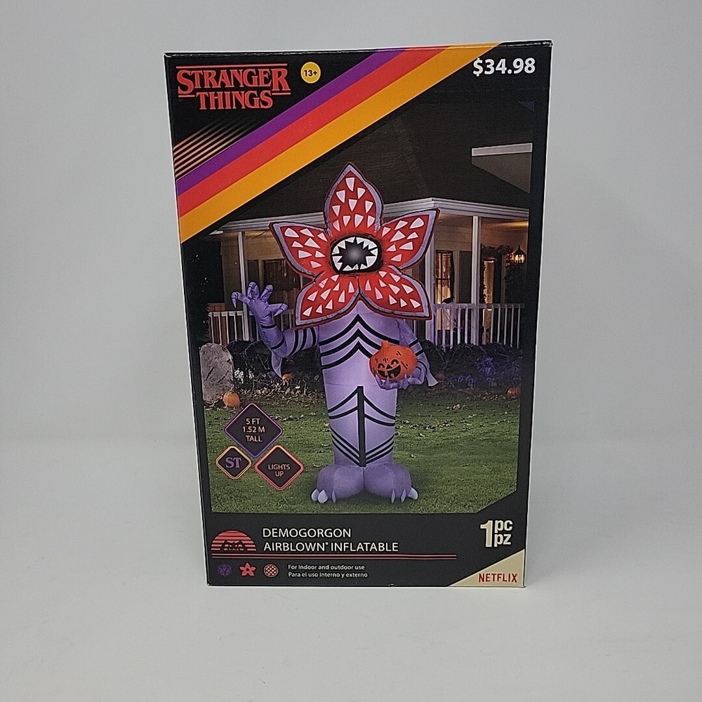 Gemmy Demogorgon Stranger Things  Airblown Inflatable‎ 5 Feet  Blow Up Halloween